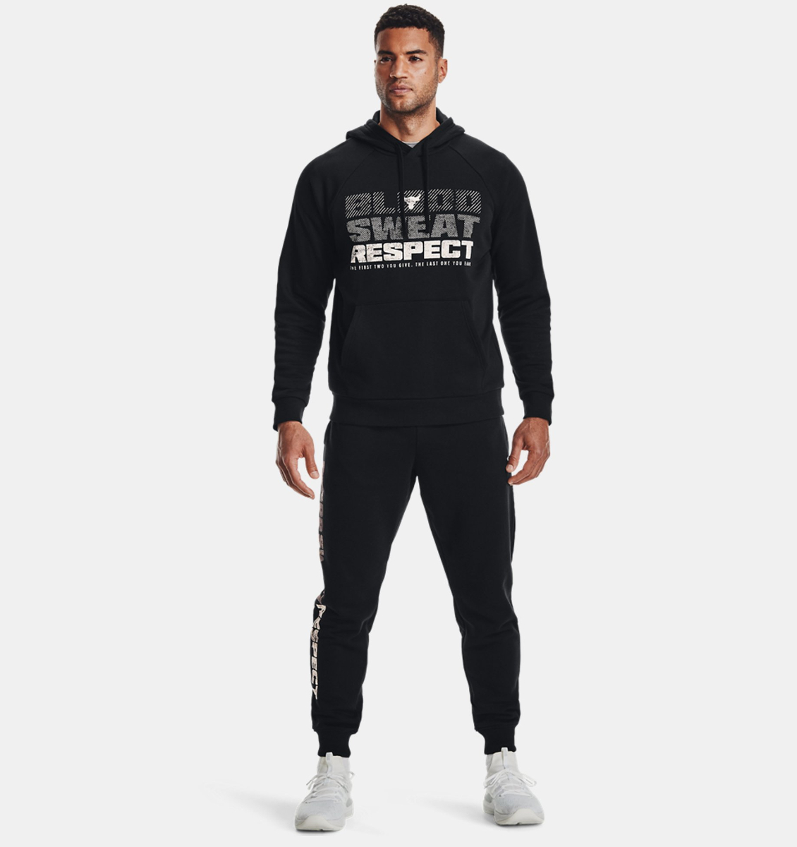 Pants Under Armour Project Rock Rival Fleece 1367111-001 Entrenamiento