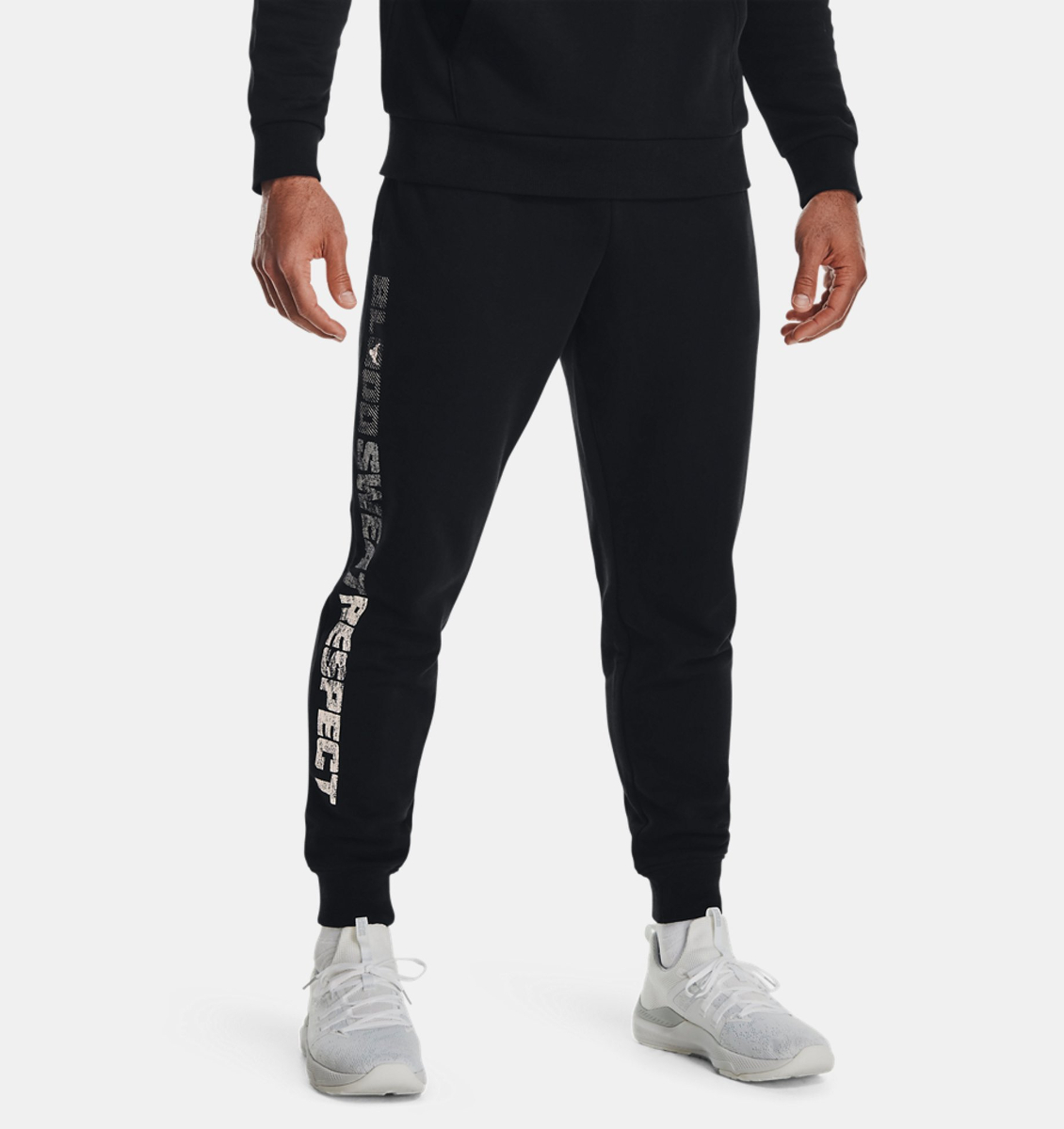 Pants Under Armour Project Rock Rival Fleece 1367111-001 Entrenamiento