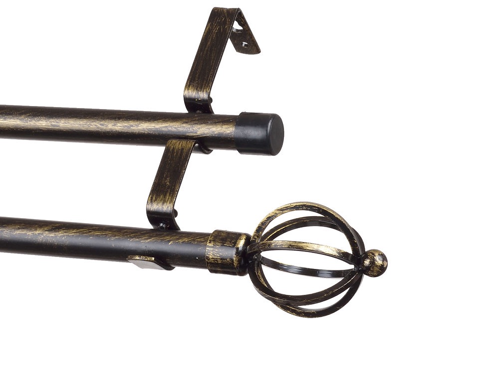 Cortinero Doble Expandible A Maximo 3m De Metal (Modelo A19)