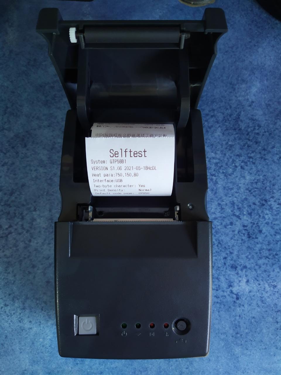 Miniprinter termica GHIA básica económica negra 58MM usb impresora punto de venta cable pc negocio