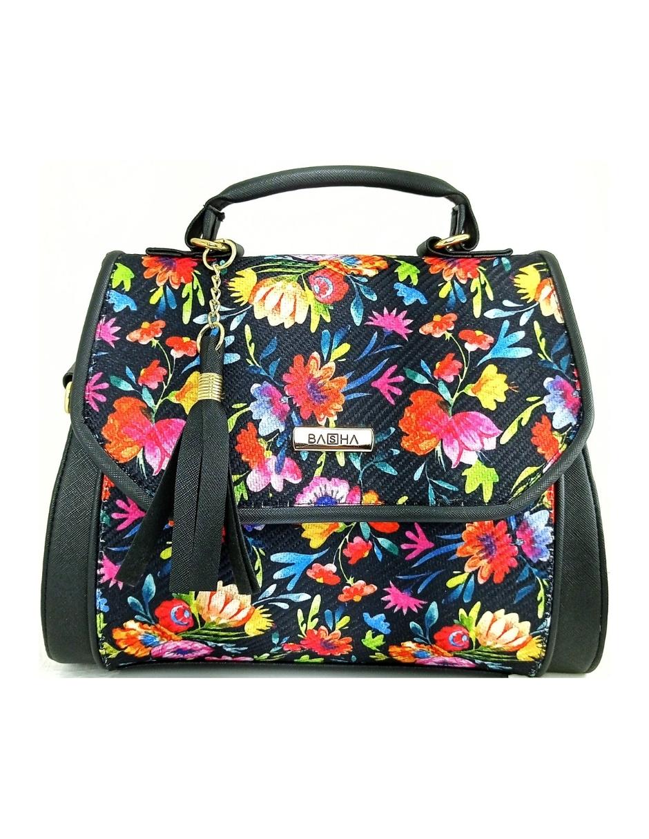 Bolsa artesanal de cuero vegano y yute