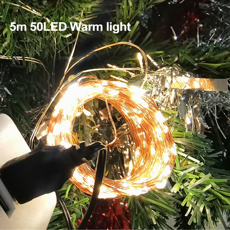 Cortina de luces LED para decoración de dormitorio 5M, para decoración de ventana, hogar y exteriores, fiesta, navidad, boda