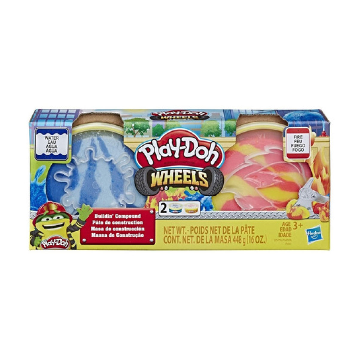 Masitas Play Doh Wheels Agua Y Fuego