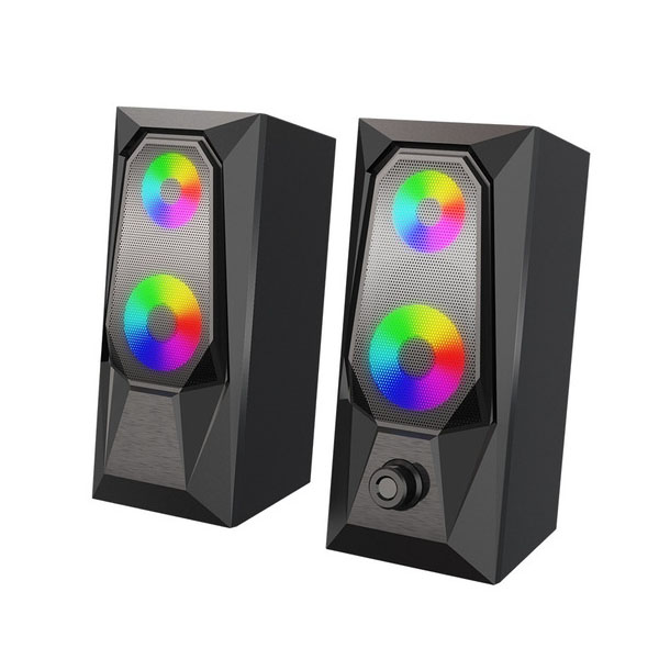 Bocina Para Usb K7 Altavoces De Pc Con Luz Led Cambio De Rgb