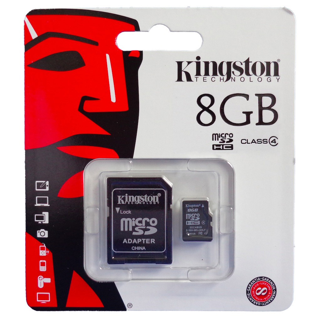 Memoria Micro SD de 8 GB Clase 4