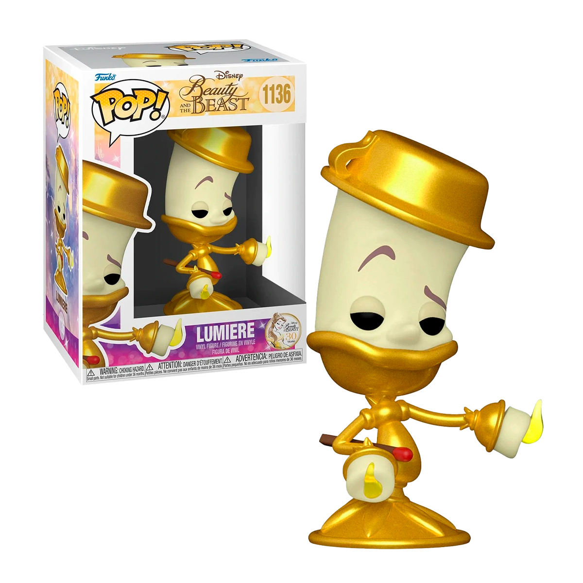 Funko Pop Lumiere #1136 La Bella Y La Bestia Disney Pixar Original