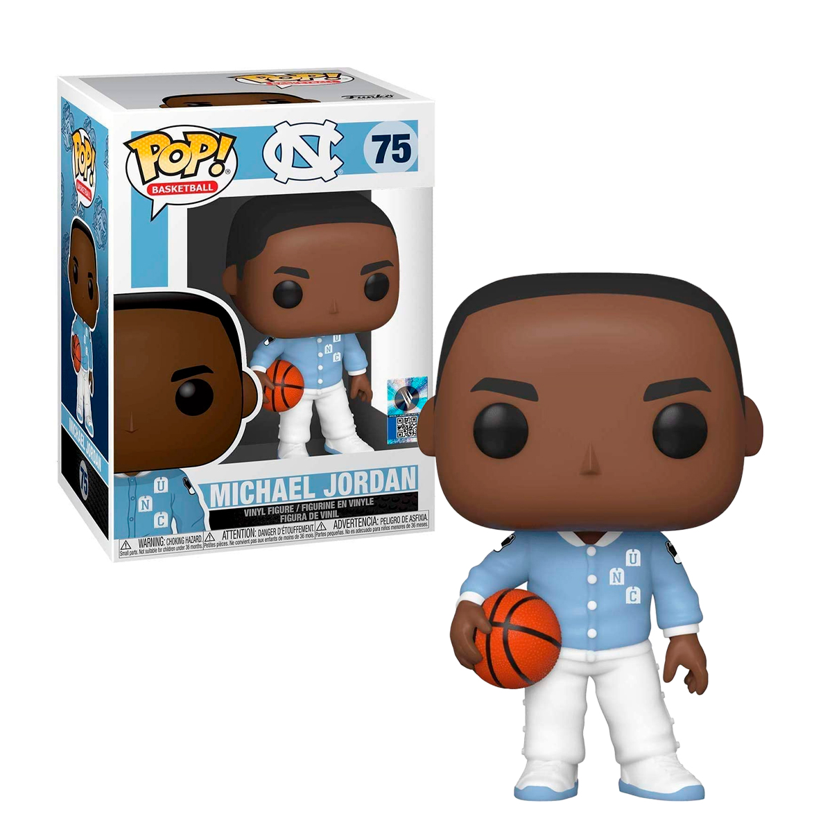 Funko Pop Michael Jordan #75 Nba Baloncesto North Carolina Original
