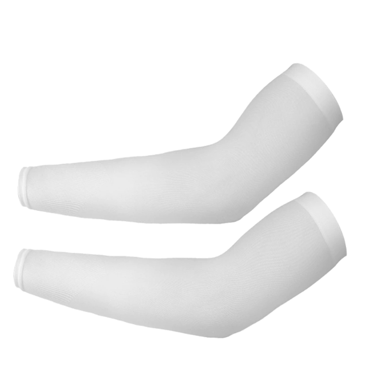 Mangas Protectoras Uv Licra Protector Sol Deportes Blanca