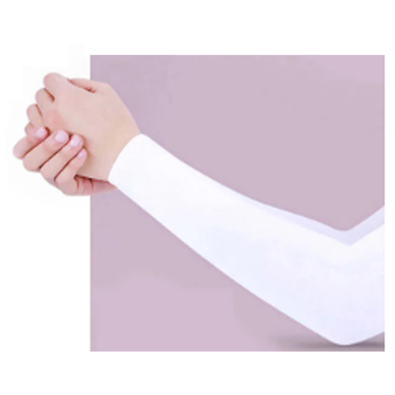 Mangas Protectoras Uv Licra Protector Sol Deportes Blanca