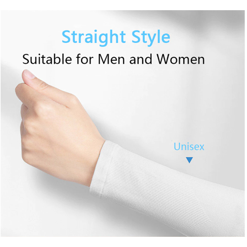 Mangas Protectoras Uv Licra Protector Sol Deportes Blanca