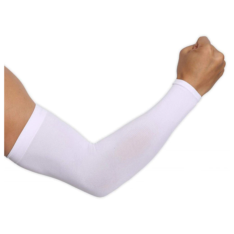 Mangas Protectoras Uv Licra Protector Sol Deportes Blanca