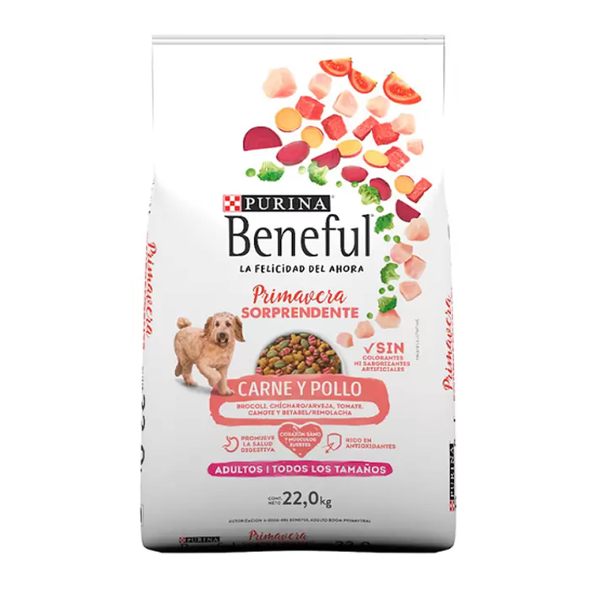 Beneful Adulto Primavera Sorprendente Carne y Pollo 22 kg.