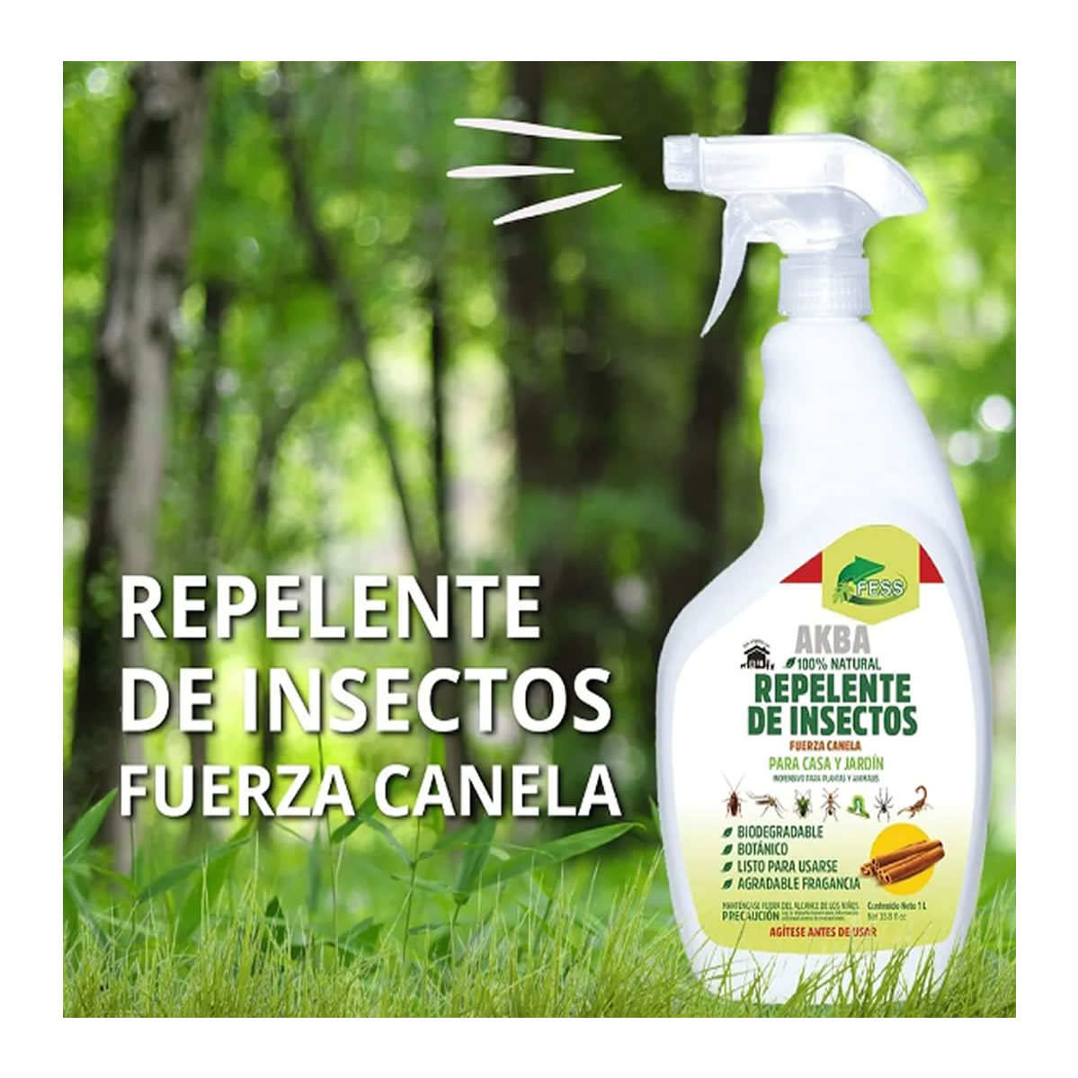 Repelente De Insectos Para Casa Y Jardín Fess Akba 4.78 Lt.
