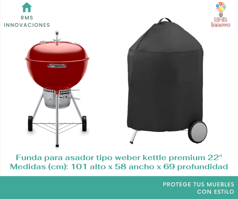 Funda para asador tipo weber kettle premium 22