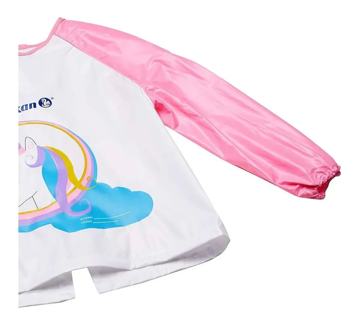 Kit Pelikan Bata Manga Larga Con Mantel De Arte Color Rosa