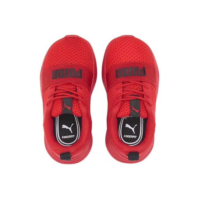 TENIS PUMA WIRED RUN DE BEBE ROJO/NIÑOS 374217 05