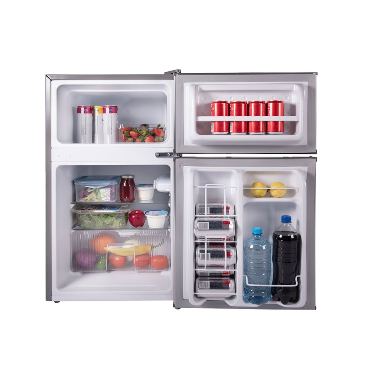 FRIGOBAR MIDEA MRTD04G2NBG2 3.4 PIES, 2 PUERTAS SILVER ENDY20