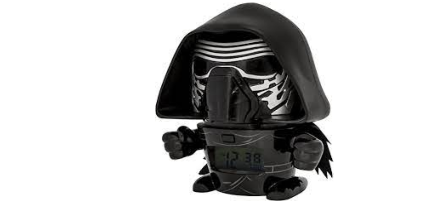 Reloj Despertador Para Niño  Star Wars Kylo Ren Luz Bulbbotz