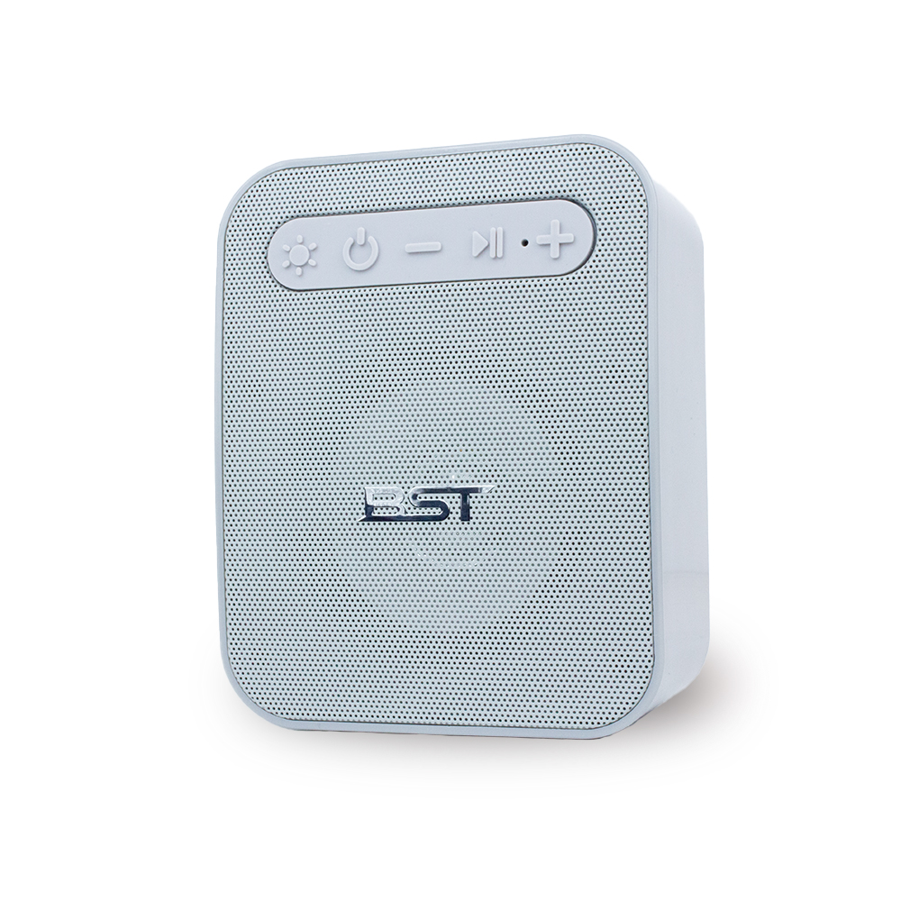 Bocina Bluetooth Portátil Radio FM, Micro SD BST QUVE Gris