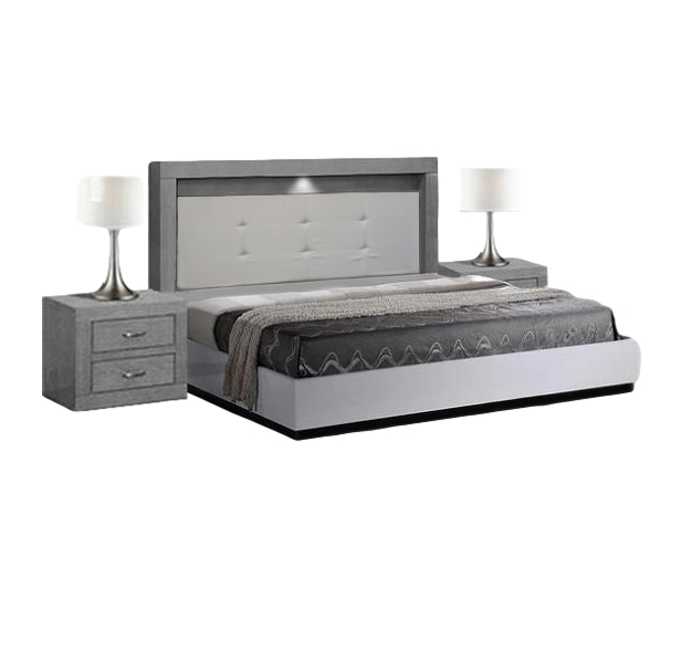 Recamara Aurora King Size 3 Piezas - Gris - Kessa