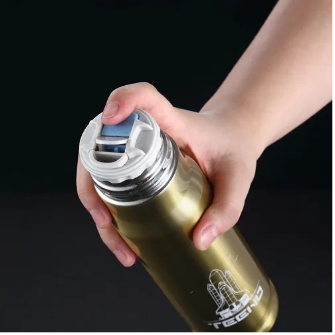 Termo En Forma De Bala De Acero Inoxidable Con Dosificador