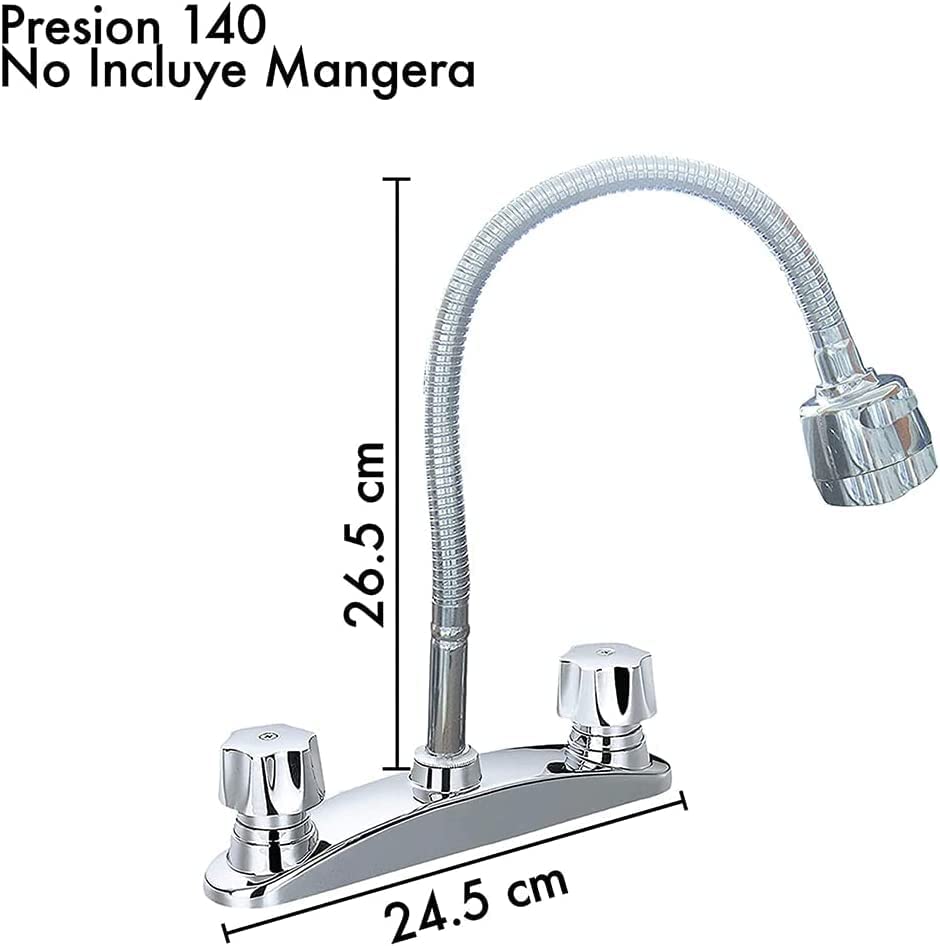 Tarja con Escurridero (Izquierda) Con Mezcladora Flexible Para Fregadero y Todo lo Necesario para Instalación.