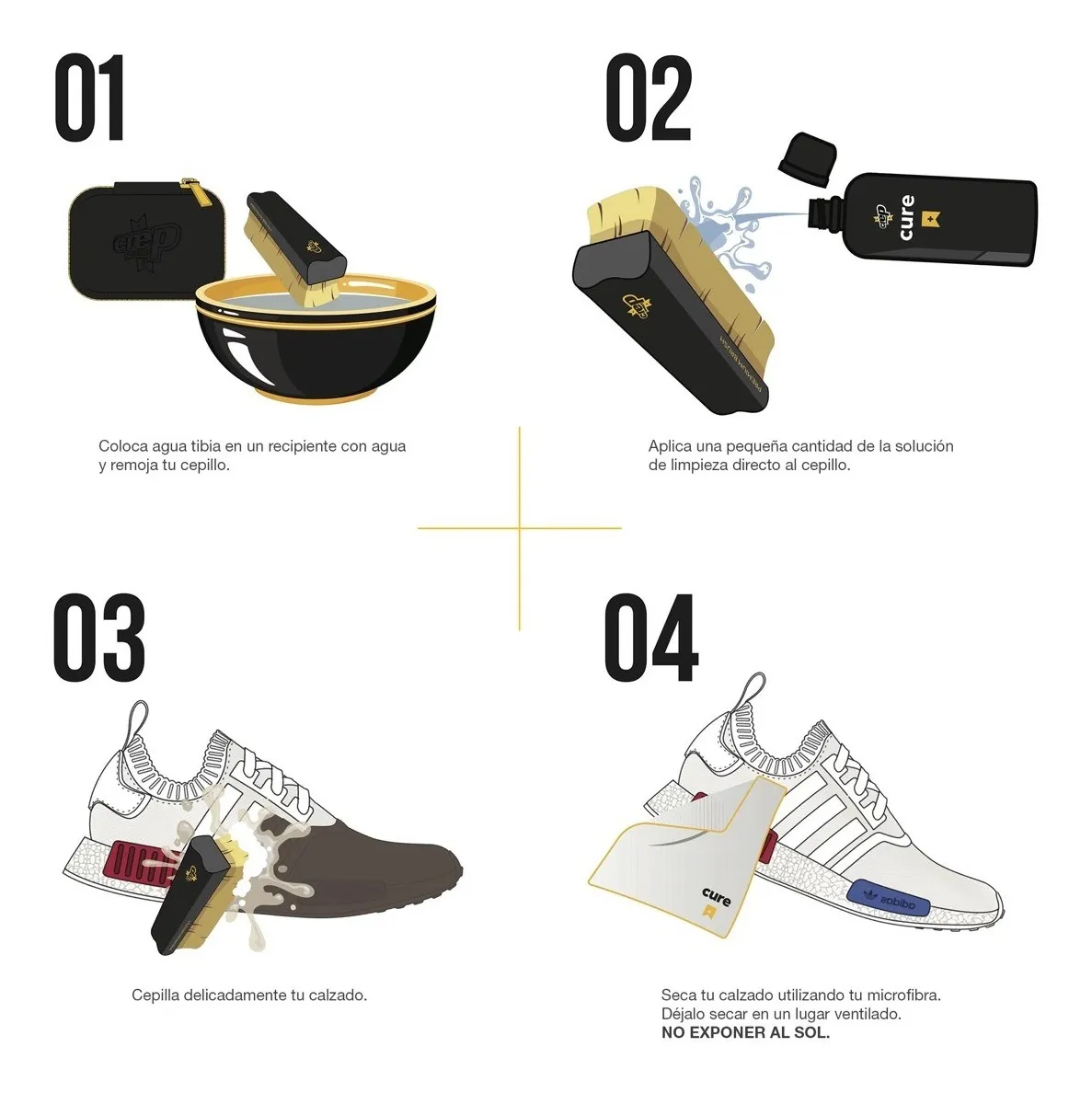 Limpiador Crep Protect Cure Ultimate Cleaning Kit Negro 642968099711