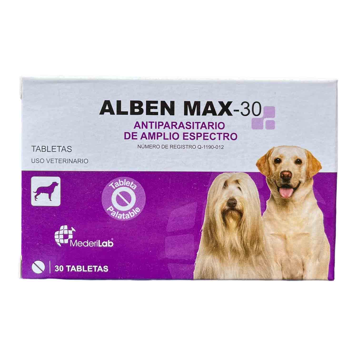 ALBEN MAX-30 30 TABLETAS MEDERILAB