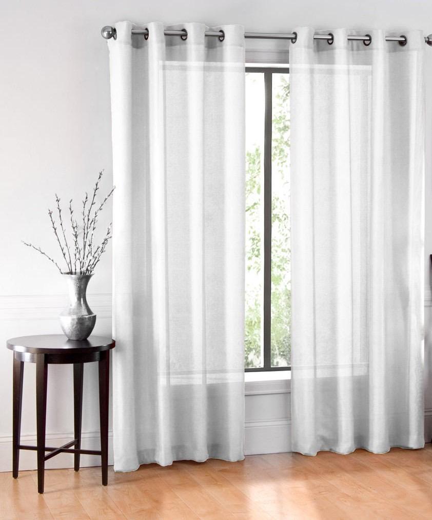 Cortina Traslucida Rubí 264cmancho X 213cmlargo En 2 Paneles