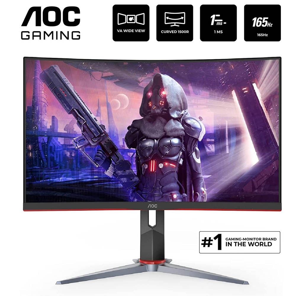 MONITOR AOC C27G2  27" GAMING CURVO 1MS 165HZ FREESYNC HDMI DP.