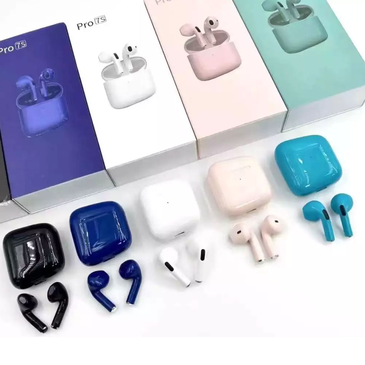 Audífonos Inalámbricos Bluetooth Pro 7S Color Azul Marino