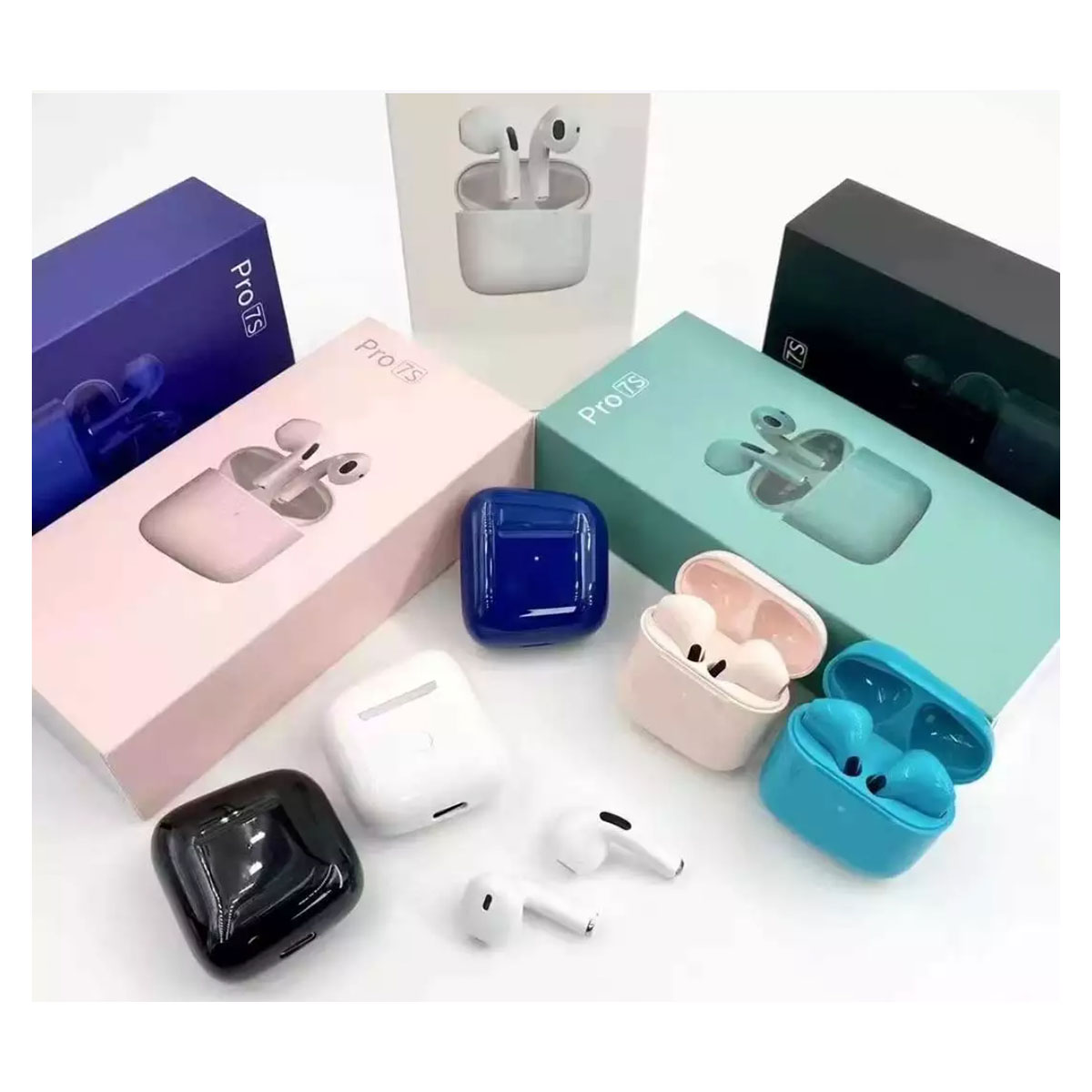 Audífonos Inalámbricos Bluetooth Pro 7S Color Azul Marino