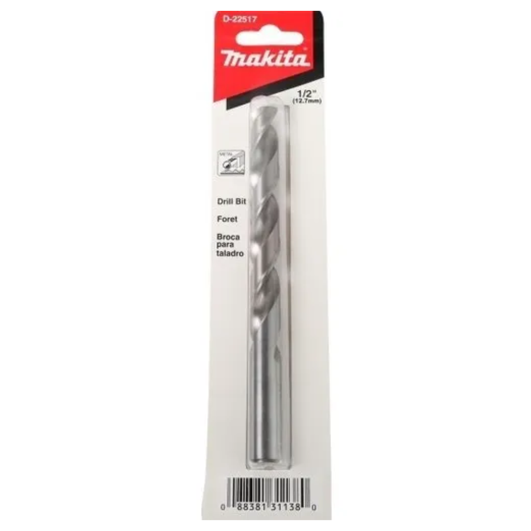 Broca De Acero Alta Velocidad Hss-g 1/2' 1pz Makita D22517