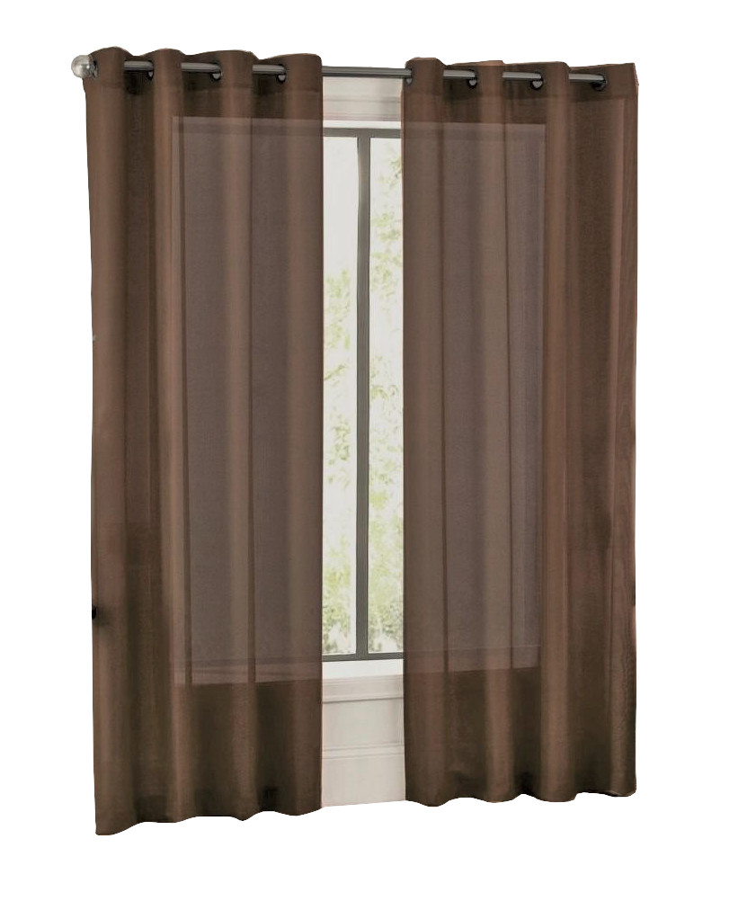 Cortina Traslucida Rubí 264cmancho X 213cmlargo En 2 Paneles