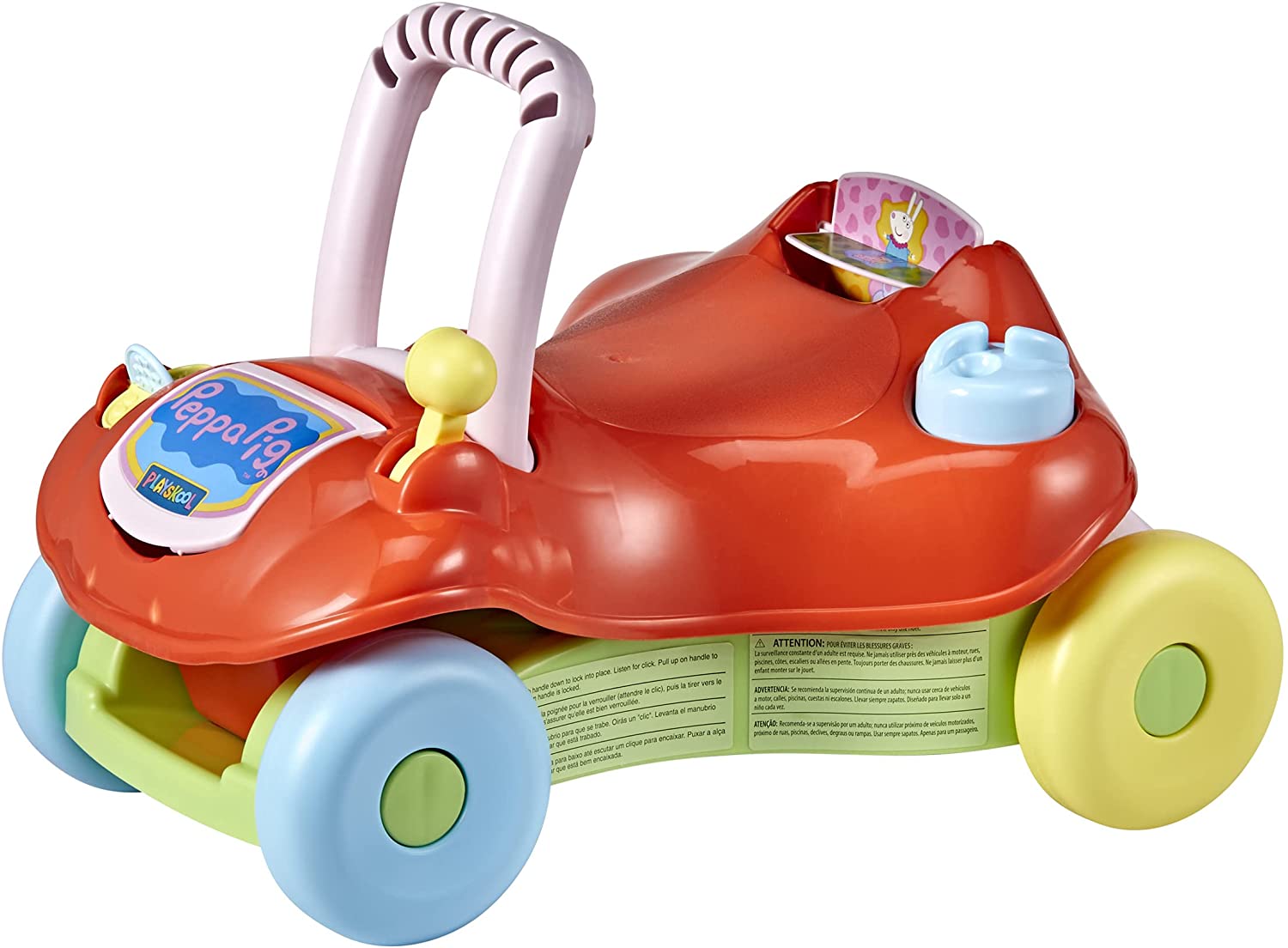 Playskool Caminadora 2 en 1 Peppa Pig Juguete para Ayudar a Caminar y Auto