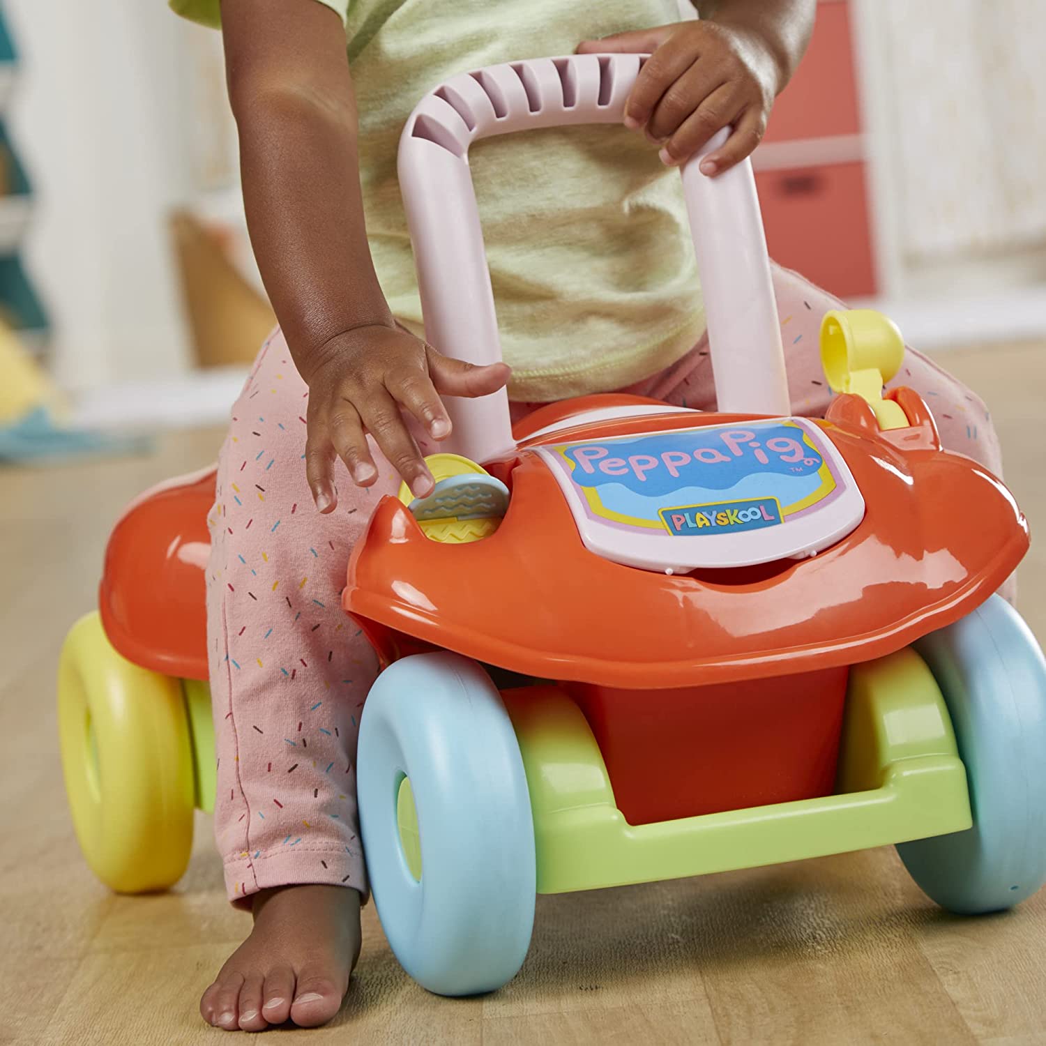Playskool Caminadora 2 en 1 Peppa Pig Juguete para Ayudar a Caminar y Auto