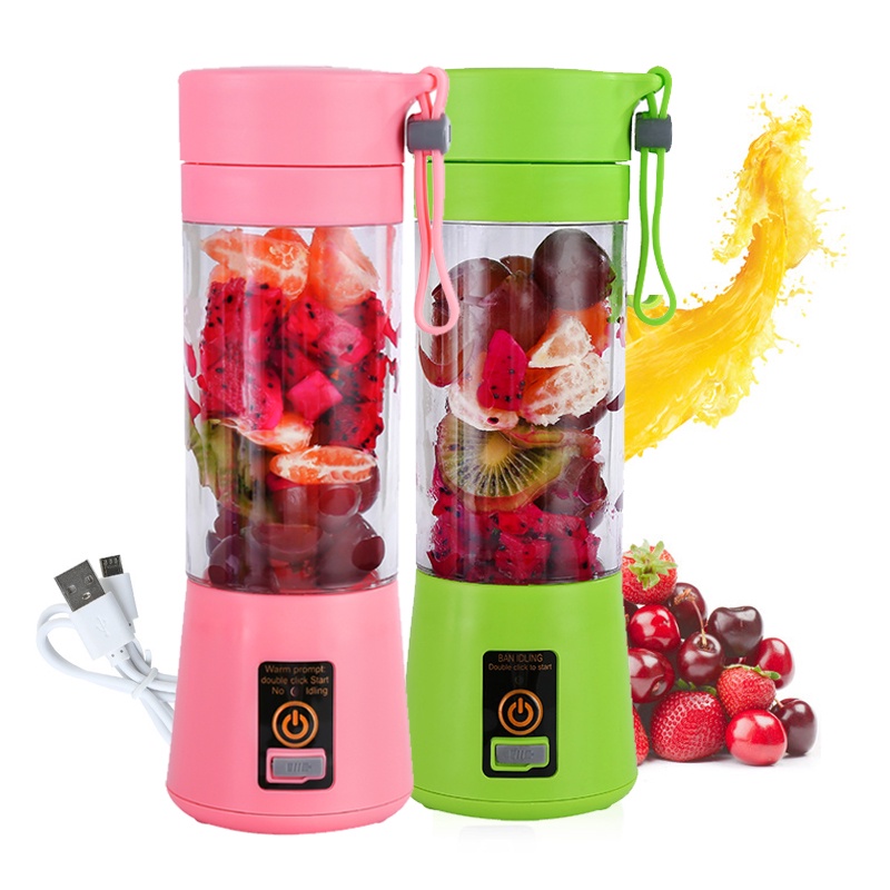 Vaso Licuadora Portátil USB Recargable Multifuncional Vaso Eléctrico Taza Mini Batidora para Fruta