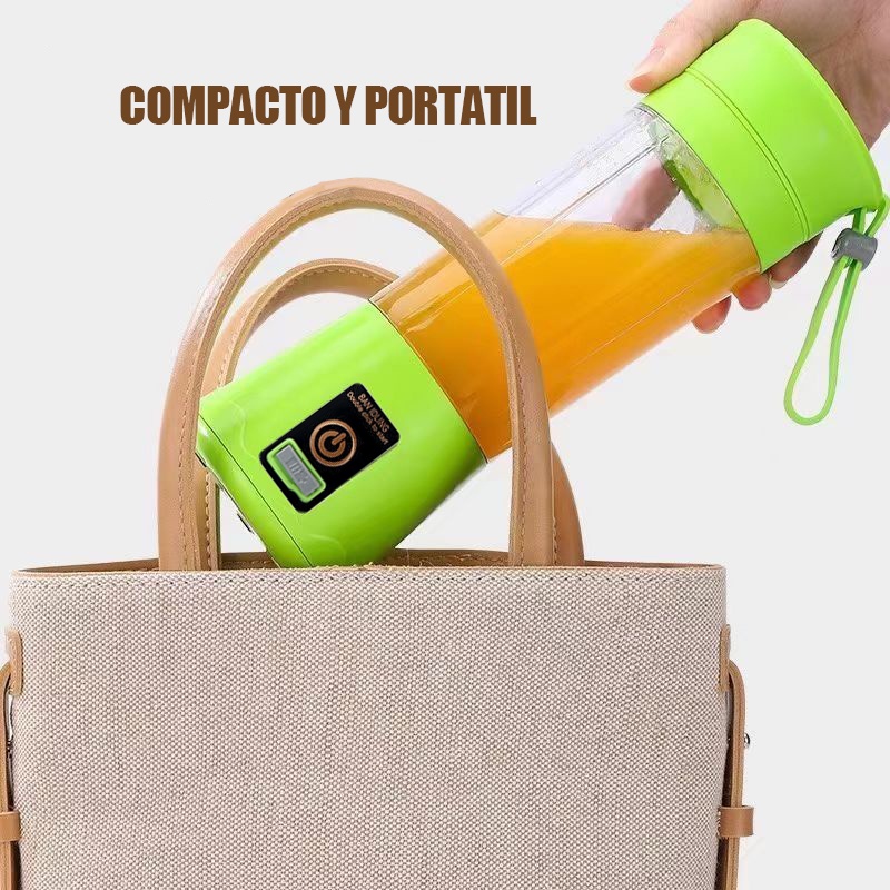 Vaso Licuadora Portátil USB Recargable Multifuncional Vaso Eléctrico Taza Mini Batidora para Fruta