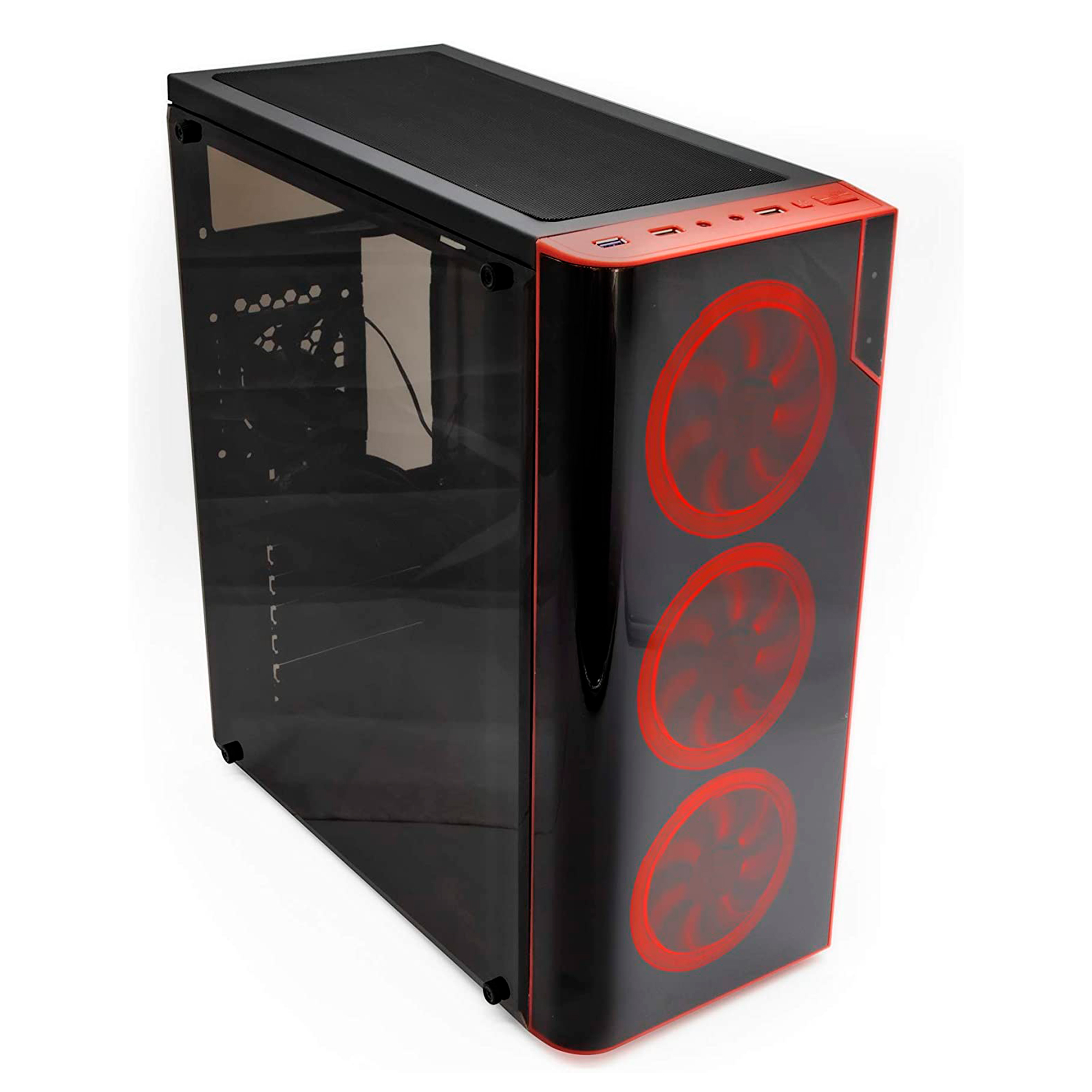 Gabinete ATX, Yeyian Vortex Serie 1200, sin Fuente, Acrílico, Negro