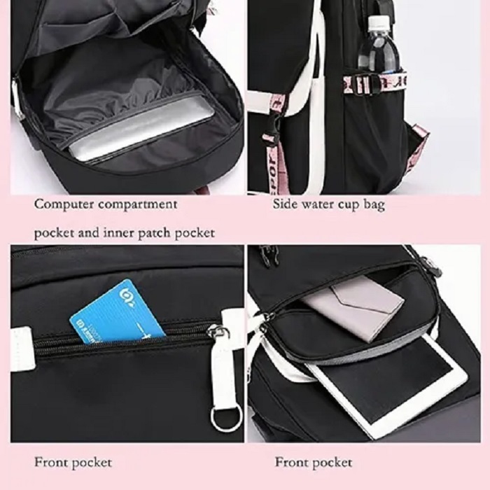 Mochila Para Mujer Impermeable Antirrobo Con Puerto Usb