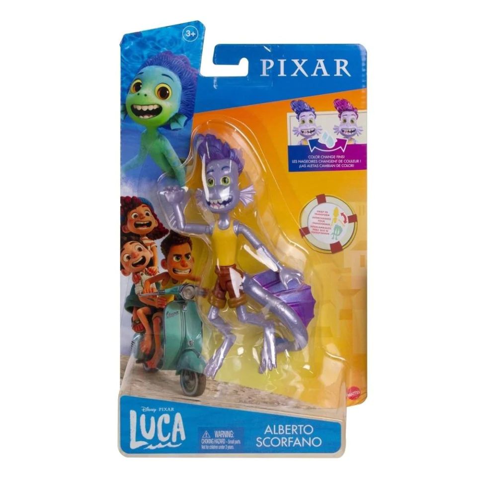 Figura Disney Pixar Luca Alberto Scorfano Cambio De Color