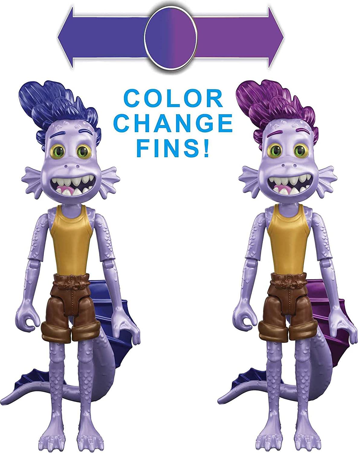 Figura Disney Pixar Luca Alberto Scorfano Cambio De Color