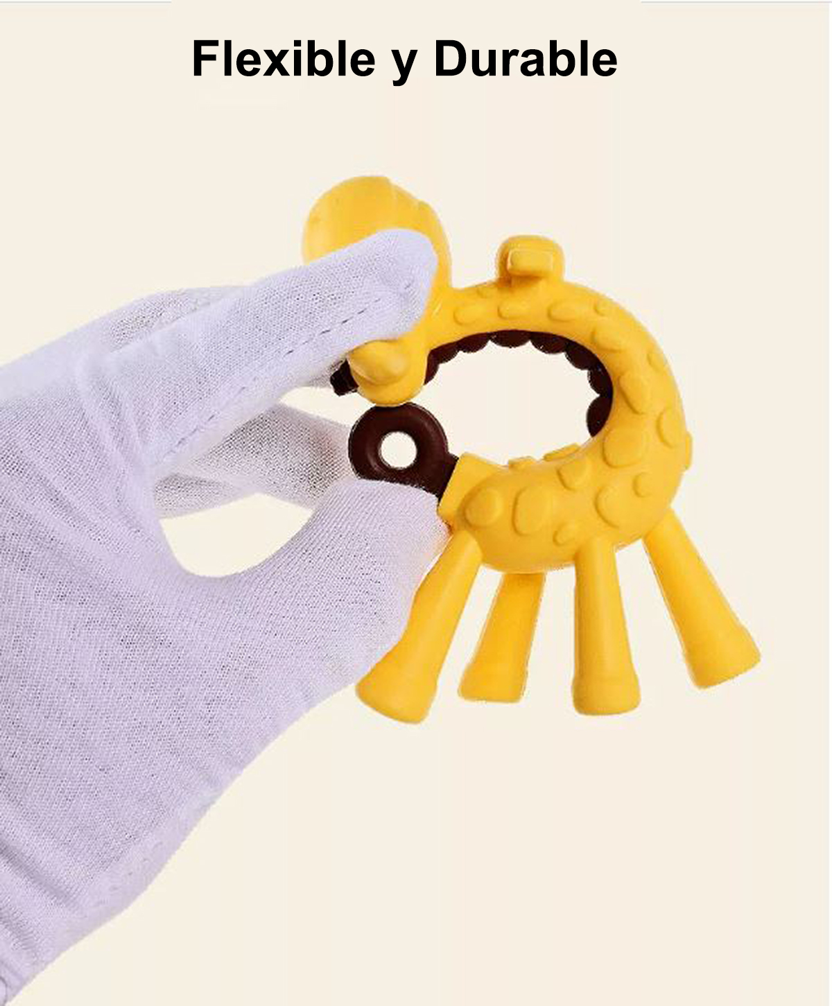 Mordedera para bebé forma Jirafa. Juguete de ayuda en la denticion del bebé