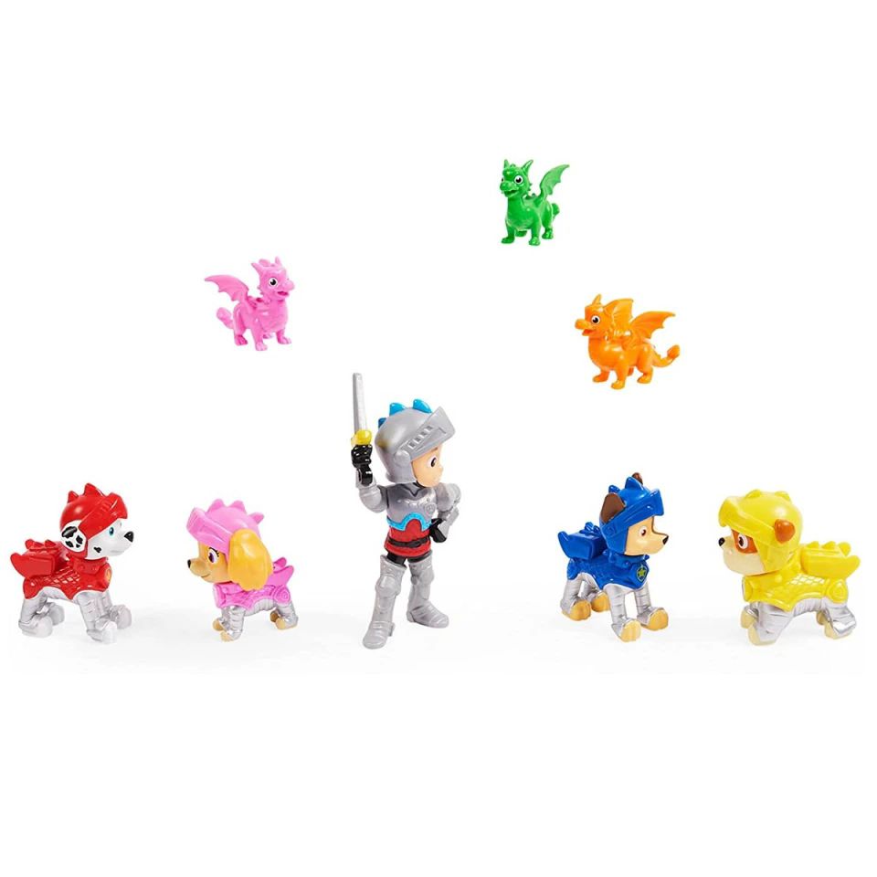 Paw Patrol Rescue Knights Ryder 8 Figuras Pack