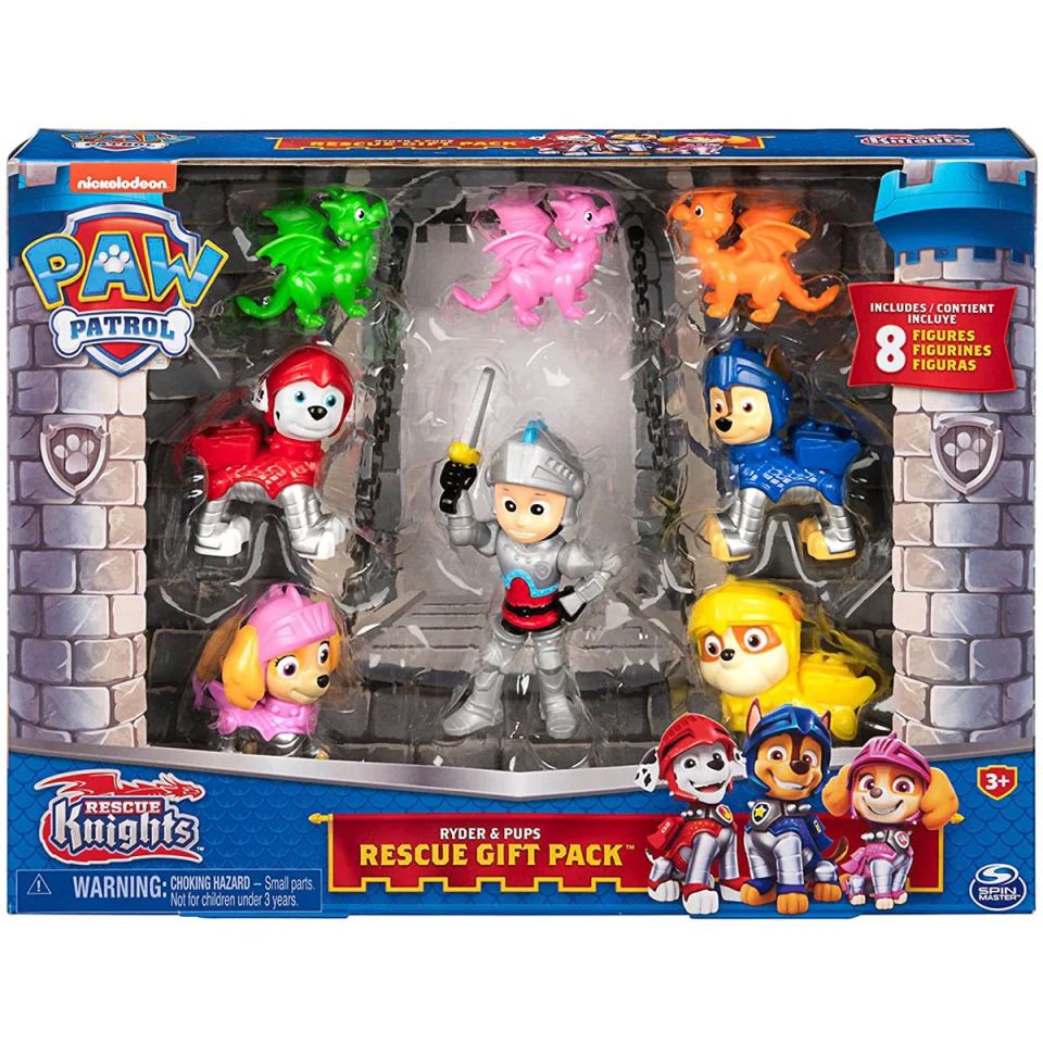 Paw Patrol Rescue Knights Ryder 8 Figuras Pack
