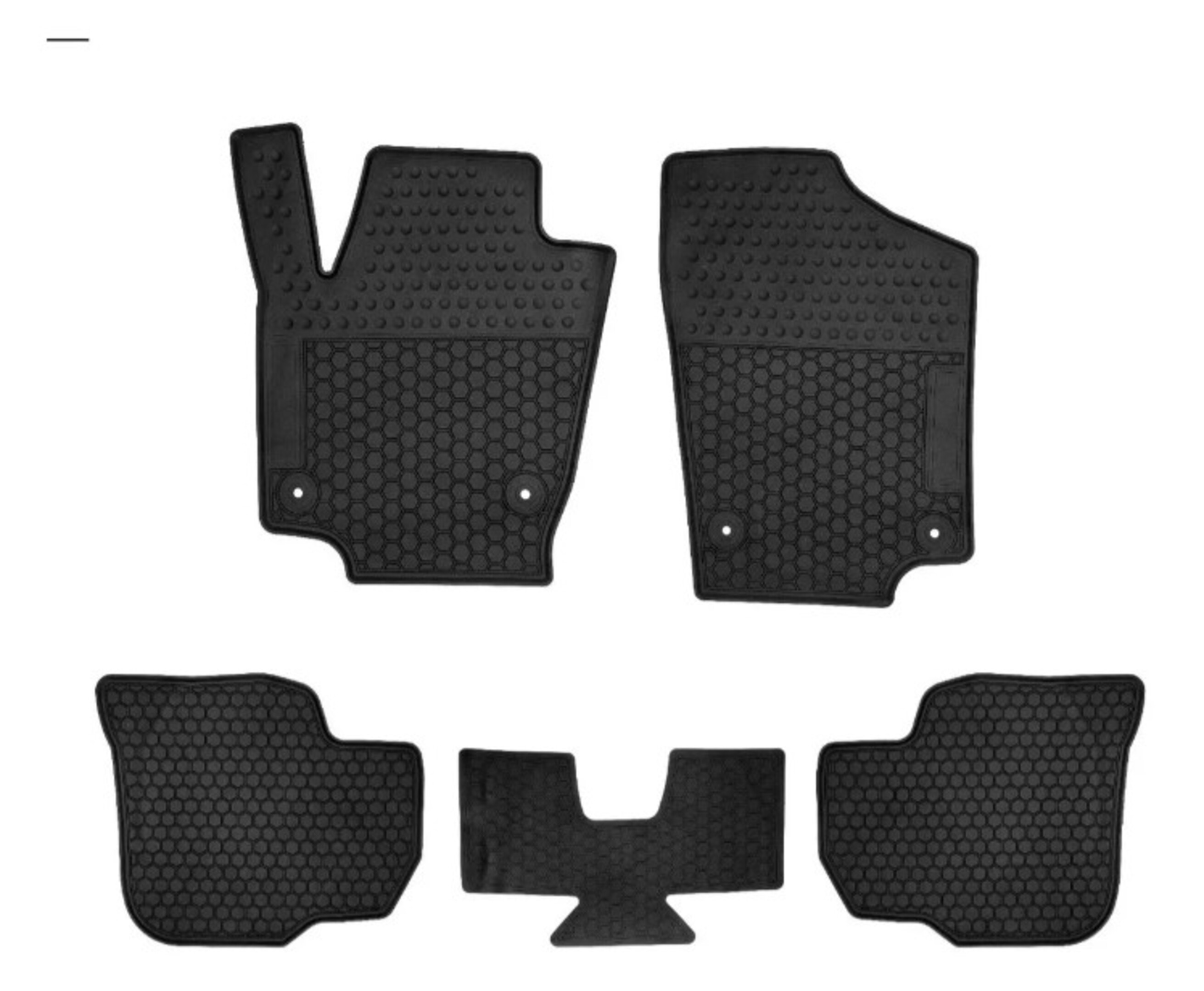 Tapetes Black Line 1ra y 2da Fila VW Jetta A6 y A7 2010-2022