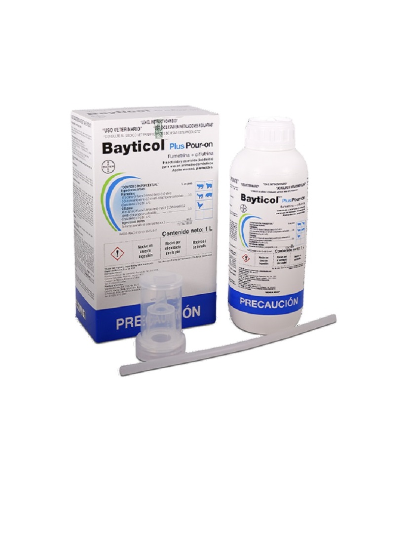 Bayticol Pour Onplus de 1 litro, Garrapaticida Flumetrina Cyflutrina BAYER