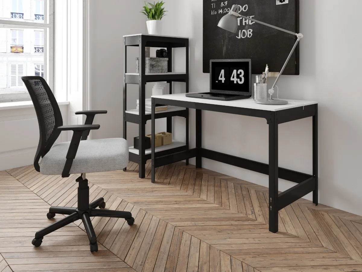 Moderno Escritorio Económico Ideal para Estudiantes o para Home Office Mecano Nuuk Concept.