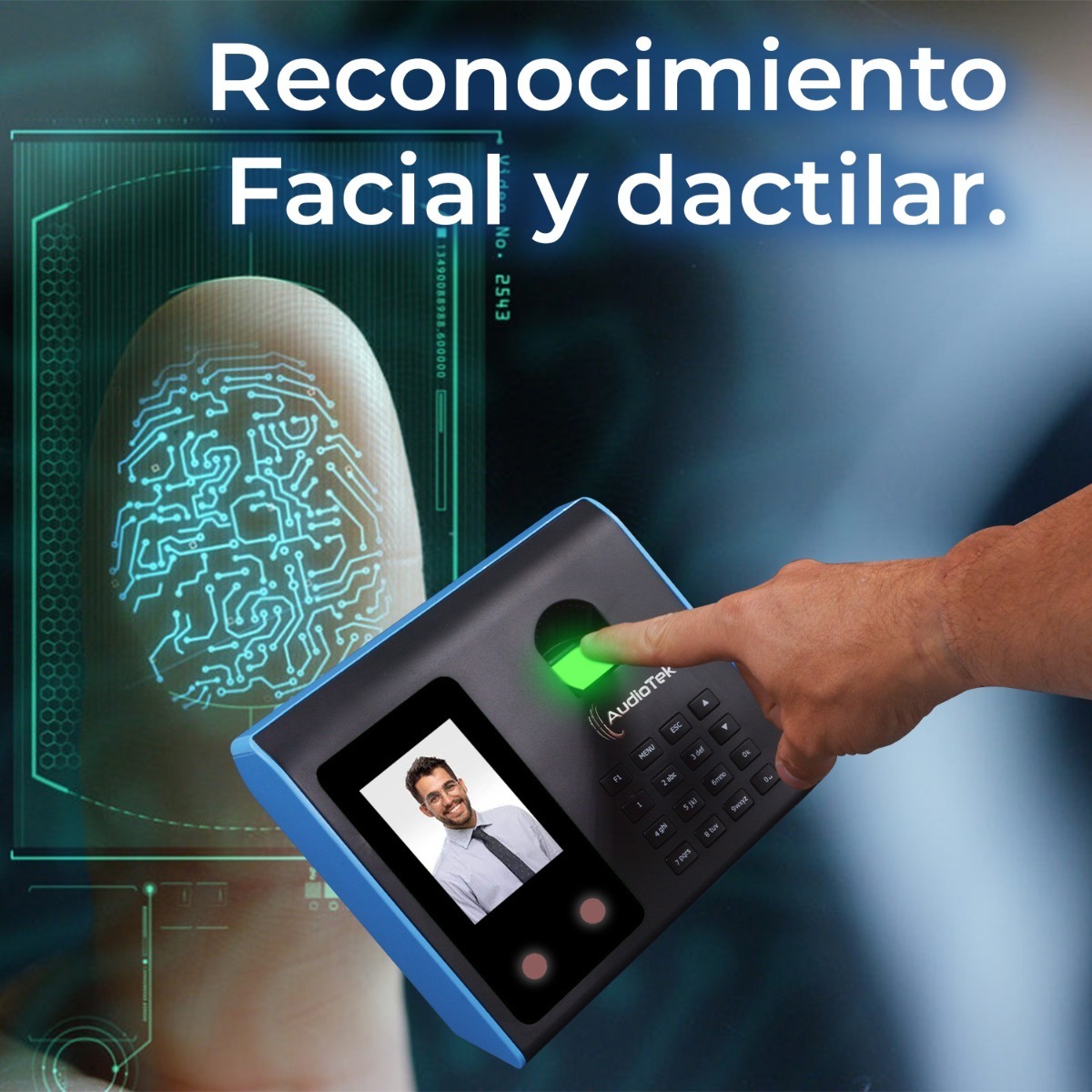 Reloj Checador Biometrico Huella Dactilar Entrada Seguridad