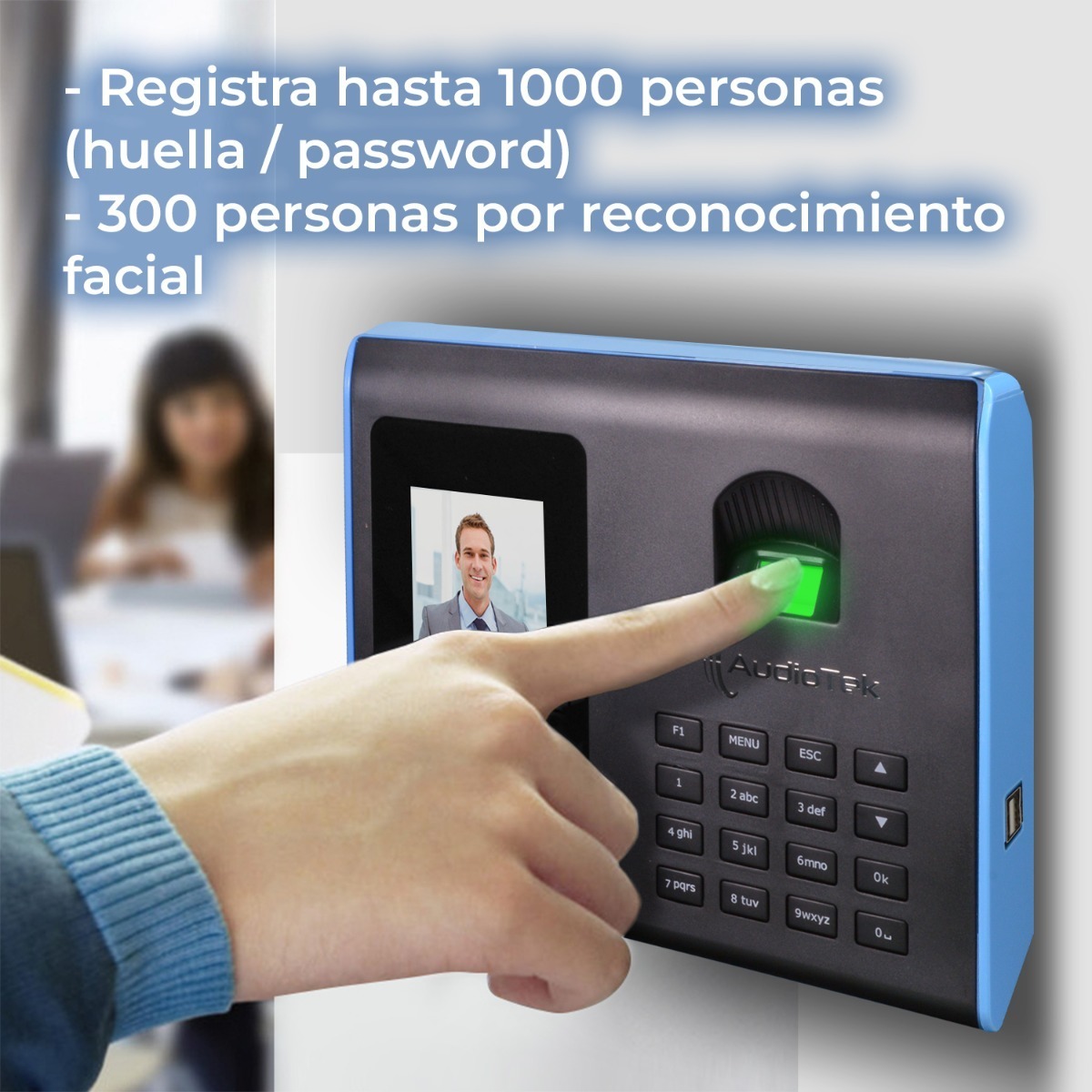 Reloj Checador Biometrico Huella Dactilar Entrada Seguridad